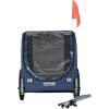 VEVOR Dog Bike Trailer, Supports up to 100 lbs, Pet Cart Bicycle Carrier, Easy Folding Frame with Quick Release Wheels, Universal Bicycle Coupler